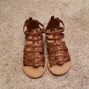 Carter's Brown Gladiator Sandals, Size 7